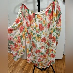 Off the shoulder floral dress